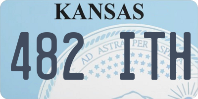 KS license plate 482ITH