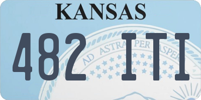 KS license plate 482ITI