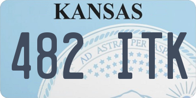 KS license plate 482ITK