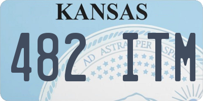 KS license plate 482ITM