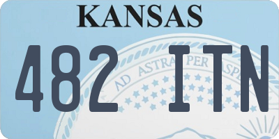 KS license plate 482ITN