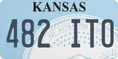 KS license plate 482ITO