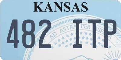 KS license plate 482ITP