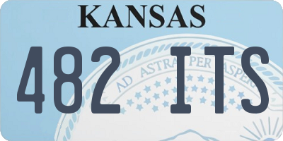 KS license plate 482ITS