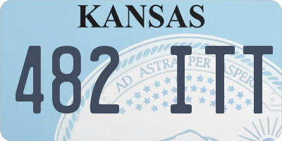 KS license plate 482ITT