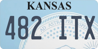 KS license plate 482ITX