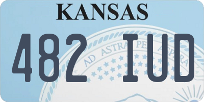 KS license plate 482IUD