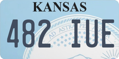 KS license plate 482IUE