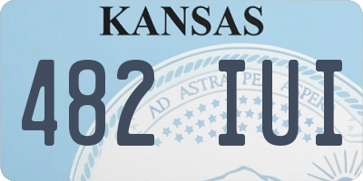 KS license plate 482IUI