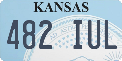 KS license plate 482IUL
