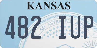 KS license plate 482IUP