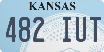 KS license plate 482IUT