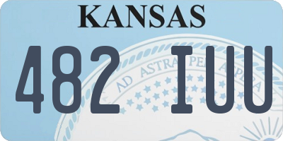 KS license plate 482IUU