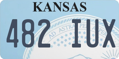 KS license plate 482IUX