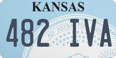 KS license plate 482IVA