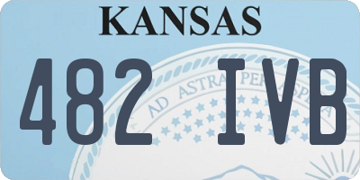 KS license plate 482IVB