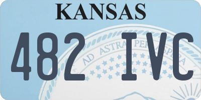 KS license plate 482IVC