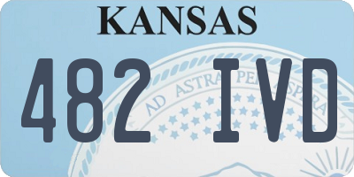 KS license plate 482IVD