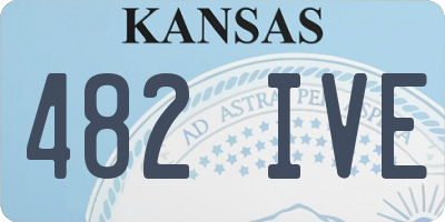 KS license plate 482IVE