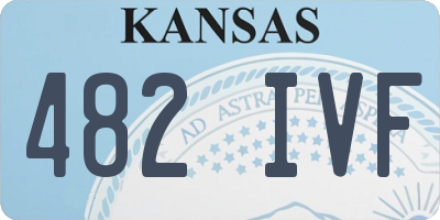 KS license plate 482IVF