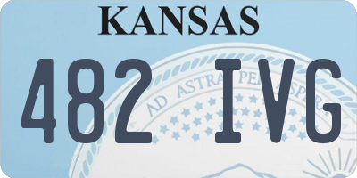 KS license plate 482IVG