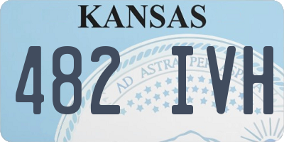 KS license plate 482IVH