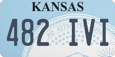 KS license plate 482IVI