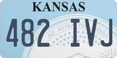KS license plate 482IVJ