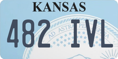KS license plate 482IVL
