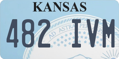 KS license plate 482IVM