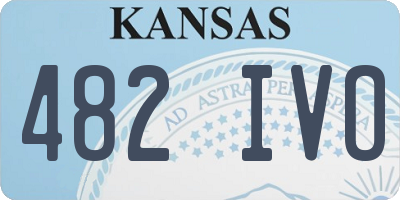 KS license plate 482IVO