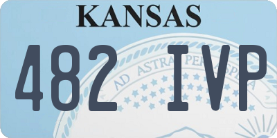 KS license plate 482IVP