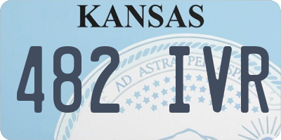 KS license plate 482IVR