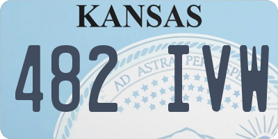 KS license plate 482IVW
