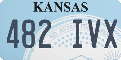 KS license plate 482IVX