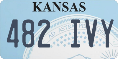 KS license plate 482IVY