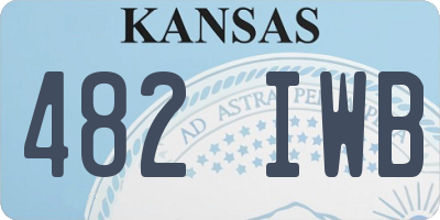 KS license plate 482IWB