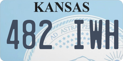 KS license plate 482IWH
