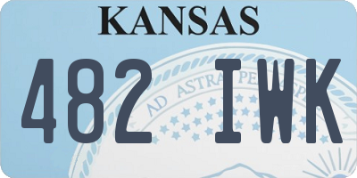 KS license plate 482IWK