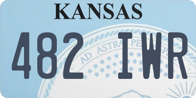 KS license plate 482IWR