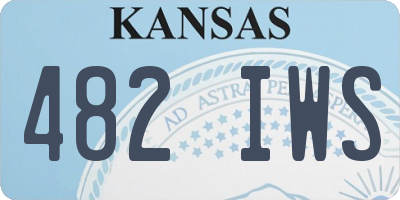 KS license plate 482IWS