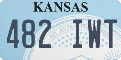 KS license plate 482IWT