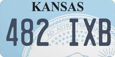 KS license plate 482IXB