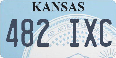 KS license plate 482IXC