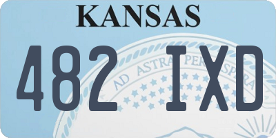 KS license plate 482IXD