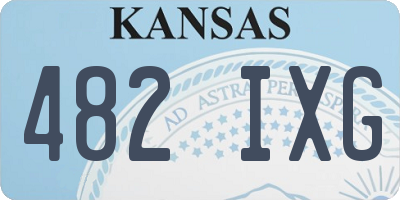 KS license plate 482IXG