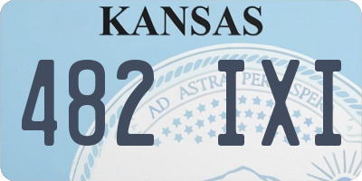 KS license plate 482IXI