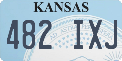 KS license plate 482IXJ