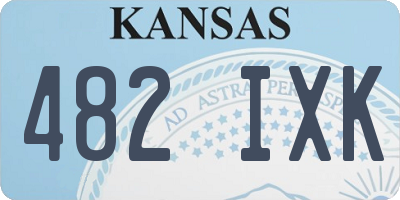 KS license plate 482IXK