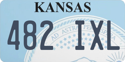 KS license plate 482IXL